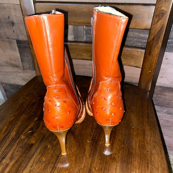 Jar boots hand made burnt orange red color - Picture 9 of 9